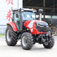 Tracteur agricole miniature 4x4 120 CV, machine agricole à quatre roues motrices avec moteur diesel