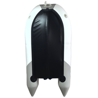 Bateau pneumatique en PVC de 3,3 m (10,8 pi) pour 5 personnes, 3+1 compartiments, avec plancher en aluminium, vente en gros directe d'usine pour la pêche et le sauvetage