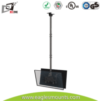 Pantalla de panel plano LCD LED Extensible Telescópica inclinación giratoria TV Techo soportes colgantes Montaje Truss Back to Back