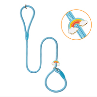 Laisse pour chien en nylon stock en gros fabricant personnalisé laisses de corde tressées à la main recyclées de luxe pour animaux de compagnie accessoires de marche