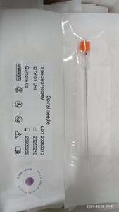 <span class=keywords><strong>Aiguille</strong></span> de <span class=keywords><strong>ponction</strong></span> spinale stérile jetable, type Quincke à pointe crayon, avec introduiseur, pour anesthésie vétérinaire - Product Image 2