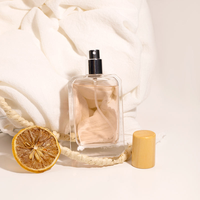 Flacons de parfum de luxe de 50 ml, design de mode, personnalisés, avec un embout à sertir de 15 mm et un vaporisateur à pompe