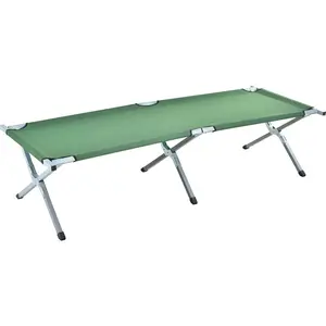 Aluminium Metal Outdoor Light Camping Rollaway Bed Hiking Folding Sleeping Cot Camp Bed Equipment For Adults
