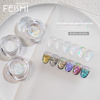 Soldes d'été : Poudre de paillettes pour ongles, effet bonbon coloré, paillettes aurora, pigment pour vernis à ongles
