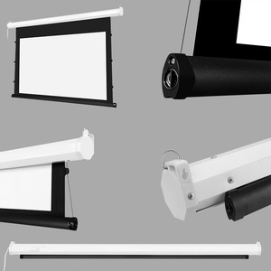 Chất lượng cao tab-căng thẳng màn hình chiếu xách tay màn hình máy chiếu 100 "16:9 nhôm cơ giới màn hình điện tử - Product Image 4