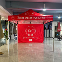 Tente de salon professionnelle 3x3m, logo publicitaire, aluminium, imperméable, pour exposition, événement, personnalisable, imprimé, tentes Oxford 600D