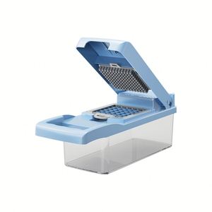 Multifunctional Manual 14-Piece Stainless Steel <b>Vegetable</b> <b>Chopper</b> with Grater and Slicer Kitchen Cutter <b>for</b> Home Use - Product Image 5
