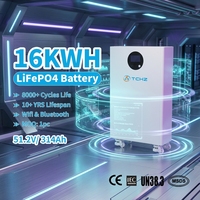Baterías de Litio LiFePO4 Pylontech de 95% DOD 314Ah 16KWh para Sistemas Solares Híbridos Residenciales, 8000+ Ciclos