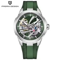 Montre mécanique de luxe pour homme PAGANI DESIGN YS030 Alien Hollow Tourbillon, mouvement transparent en silicone luminescent, saphir
