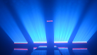 Barre de lumière LED mobile 600W à 12 têtes RGB 4-en-1 avec contrôle DMX, Lyre pour éclairage de scène en DJ, discothèque, club, avec émission RGBW