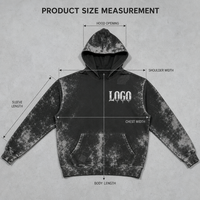 Sweat à capuche lavé 420 GSM noir avec logo personnalisé, streetwear homme, hiver, coupe oversize, poids lourd, fabricant OEM ODM en gros