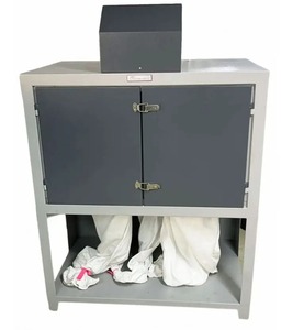 Machine de ponçage et de polissage électrique industrielle à double tête pour cuir, avec aspiration des poussières intégrée, pour le meulage et le dégrossissage efficaces des chaussures - Product Image 3