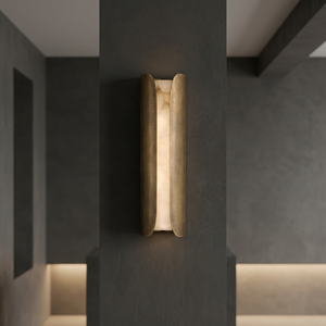 Moderne Wandleuchte Luxus-Hotel-Projekt Korridor Natürlicher Alabaster Messing LED UL CE SAA Stabile Dekorative Armise Wandleuchte - Product Image 3