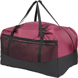 Borsa da Viaggio Pieghevole Rossa in Poliestere con Cerniera, Borsa Sportiva Grande 75L/96L/100L, Borsa Leggera Impermeabile - Product Image 1