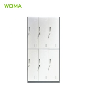 Trung Quốc Nhà Sản Xuất Kim Loại Trường Phòng Tập Thể Dục Nội Thất Văn Phòng 6 Cửa Thép <span class=keywords><strong>Locker</strong></span> Kim Loại Tủ Để Lưu Trữ - Product Image 3