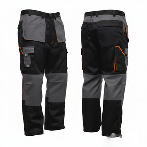 エコフレンドリーコットン難燃性通気性ブラックメカニックワークパンツ安全制服EN認定 - Product Image 2