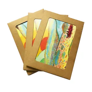 Kunden spezifische Druck karton Papier wand kunst Visitenkarte Schönheits karte Plakat druck benutzer definierte Dankes karte Postkarte mit Paket