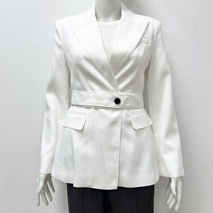 <span class=keywords><strong>Blazer</strong></span> Elegante da <span class=keywords><strong>Donna</strong></span> in Velluto Tinta Unita, Antirughe, Monopetto, a Maniche Lunghe, Vestibilità Aderente, <span class=keywords><strong>con</strong></span> Chiusura, per Ufficio e Casual - Product Image 2