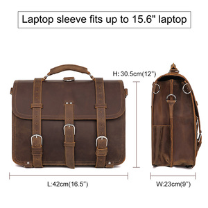 J.M.D Túi Đưa Thư Du Lịch Làm Bằng Da Ngựa Điên Cổ Điển Túi Đeo Chéo Văn Phòng Cặp Đựng Máy Tính Xách Tay Cho Nam - Product Image 2