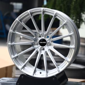 Cerchi Forgiati TITAN FORCE 20x9 20x10.5 5x112 P103 Multirazza Argento Spazzolato per Audi RS4 RS5 <span class=keywords><strong>Volkswagen</strong></span> Golf R Mk8 - Product Image 2