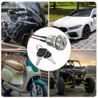 Mini interrupteur à clé 2 positions marche/arrêt, interrupteur rotatif à verrouillage pour la sécurité de l'allumage du moteur, alimentation du moteur de camping-car ou de bateau
