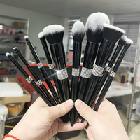 Daily Queen Mor-phe Ensemble de 10 pinceaux de maquillage vegan nano de luxe avec application douce et sensation opulente, logo personnalisé