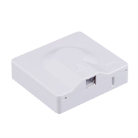 Boîtier de sortie d'informations en fibre optique FTTH à 1 port, boîtier terminal FTTR, protection de câble optique 0,9 mm, boîtier mural intérieur