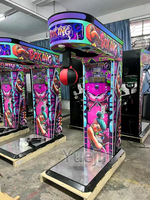 Machine de jeu d'arcade de boxe de sports d'intérieur à pièces Machine de basket-ball d'amusement d'arcade de boxe de rue en métal et en plastique
