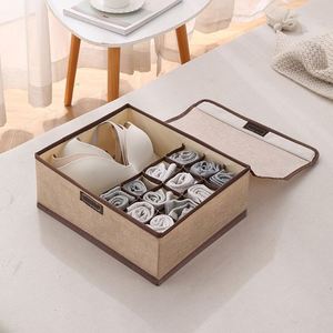 Modern Single-Tier Fabric Drawer-Type Underwear Socks Storage <b>Box</b> Multifunction for Household Clothing Intimates <b>Wardrobe</b> - Product Image 3
