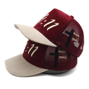 Cappello da camionista in velluto a coste da due tonnellate con Logo personalizzato ricamato 3D con Logo personalizzato con Logo con ricamo personalizzato - Product Image 2