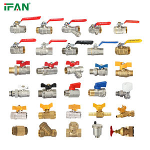 IFAN dövme bilya vana 1/4 ''-4'' BSP dişi erkek dişli yüksek sıcaklık pirinç küresel vana su sayacı ve endüstriyel kullanım için - Product Image 1