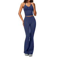 Nouvel ensemble de yoga taille haute 2026 pour femme, tenue de course amincissante effet ventre plat, soutien-gorge de sport antichoc et leggings de sport