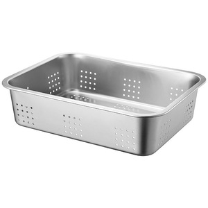 Moderne 32*22 Carré En Acier Inoxydable 304/201 Plateau Perforé En Métal Profond Cuisson Plateau De Nourriture pour La Maison Hôtel <span class=keywords><strong>Restaurant</strong></span> Usine - Product Image 2