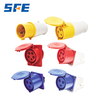 Connecteur étanche industriel SFE, prises 16A32A, prises apparentes et encastrées, 3, 4, 5 broches, prise standard, prise industrielle CE