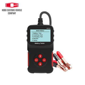 Probador de batería BT201 fácil de usar de 12V, probador de batería multilingüe, Detector de batería CCA GEL <span class=keywords><strong>AGM</strong></span> EFB inundado ordinario - Product Image 1