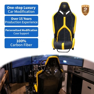 Asiento de Carreras Estilo Lamborghini Aventador SVJ para Simulación de Carreras, Cabina de E-Sports, Simulador de Carreras de Fibra de Carbono Seca, <span class=keywords><strong>Silla</strong></span> de Juego Tipo Bucket - Product Image 1