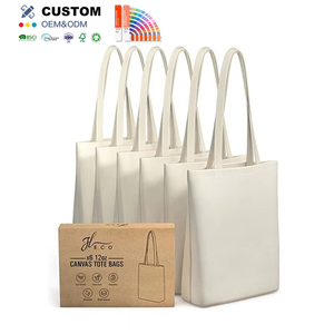 Custom Logo Printed Sublimation Blank Reusable Grocery Shopping Promotional Bags Plain Polyester Cotton Canvas Shopping Tote Bag