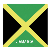 Bandana carré respirant imprimé numériquement avec le drapeau de Corée du Sud, motif sportif haïtien unique, accessoire de coiffure