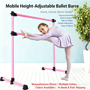 Barra <span class=keywords><strong>de</strong></span> <span class=keywords><strong>Ballet</strong></span> Ajustable, Equipo <span class=keywords><strong>de</strong></span> Gimnasio en Casa, Color Rosa, Barra <span class=keywords><strong>de</strong></span> Entrenamiento <span class=keywords><strong>de</strong></span> Doble Capa para Flexiones <span class=keywords><strong>de</strong></span> Piernas, Superventas - Product Image 1