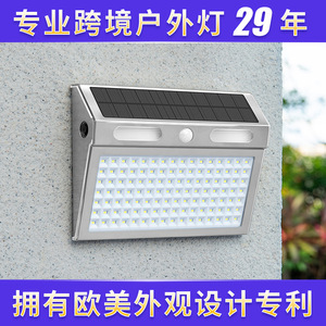 Solar Wall Lamp 6V LED Aluminum Body Polycarbonate Diffuser Outdoor Waterproof <b>Motion</b> Sensor <b>Light</b> - Product Image 5