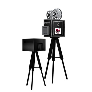 Máy ảnh chụp ảnh tự động cổ điển, máy ảnh DSLR, máy in ảnh, máy chụp ảnh tự động bằng gỗ, combo máy ảnh cho đám cưới, tương thích với máy ảnh SLR - Product Image 2