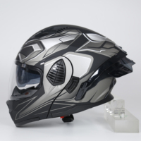 Casco Integral de Motocicleta con Certificación DOT, Material ABS, Doble Visera, Forro de Espuma, Personalizable, Tallas S-XXL, Nuevo