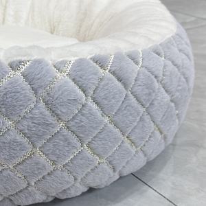 Luxus große Katze Haustier Hunde bett Hersteller Großhandel benutzer definierte Logo Haustier Lieferant Plüsch Donut Hund Katzen bett - Product Image 3