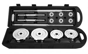 스포츠 피트니스 보디빌딩 운동기구 체육관 및 홈 피트니스용 50kg 주철 조절식 프리 웨이트 덤벨 세트 - Product Image 2