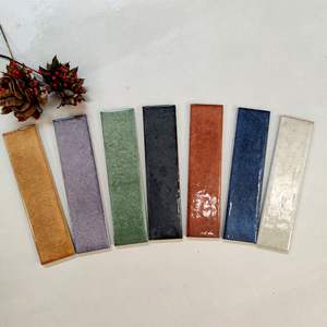 Carreaux muraux vintage en céramique faits à la main, effet dégradé moucheté brillant, faible absorption, pour salles de bain, toilettes, magasins, restaurants et bars - Product Image 2