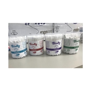 Biolly 100 Hisopos de Algodón - Esterilizados - Paquete de Algodón de Alta Densidad Amigable con la Piel - Product Image 1