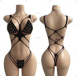 ELITES Short twerk taille haute porte-jarretelles personnalisé en gros Pole Dance - Product Image 1