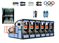 Machine de moulage par injection de caoutchouc KT-8586 6 stations pour la fabrication de semelles et de chaussures en caoutchouc