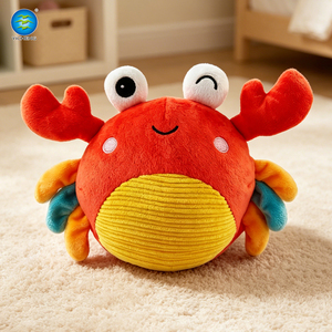 Giocattoli Elettrici a Forma di Granchio in Peluche, Interattivi con Suoni e Salti, Giocattolo Sensoriale Ricaricabile per Bambini - Product Image 1