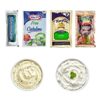 Machine d'emballage automatique de sachets de liquide et de pâte à 6 voies et 4 soudures latérales pour shampoing, mayonnaise, ketchup